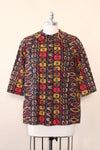 Midcentury Earthy Batik Top M