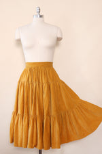 Mustard Corduroy Peasant Skirt XS/S