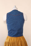 Faded Glory Cloud Pocket Denim Vest S