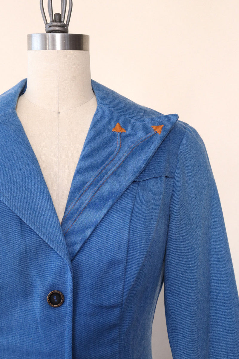 California Cowgirl Denim Blazer XS