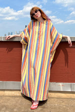 Jaime Cotton Stripe Caftan XS-XL