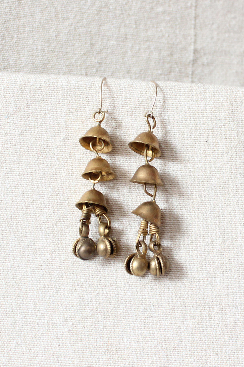 Brass Bells Earrings