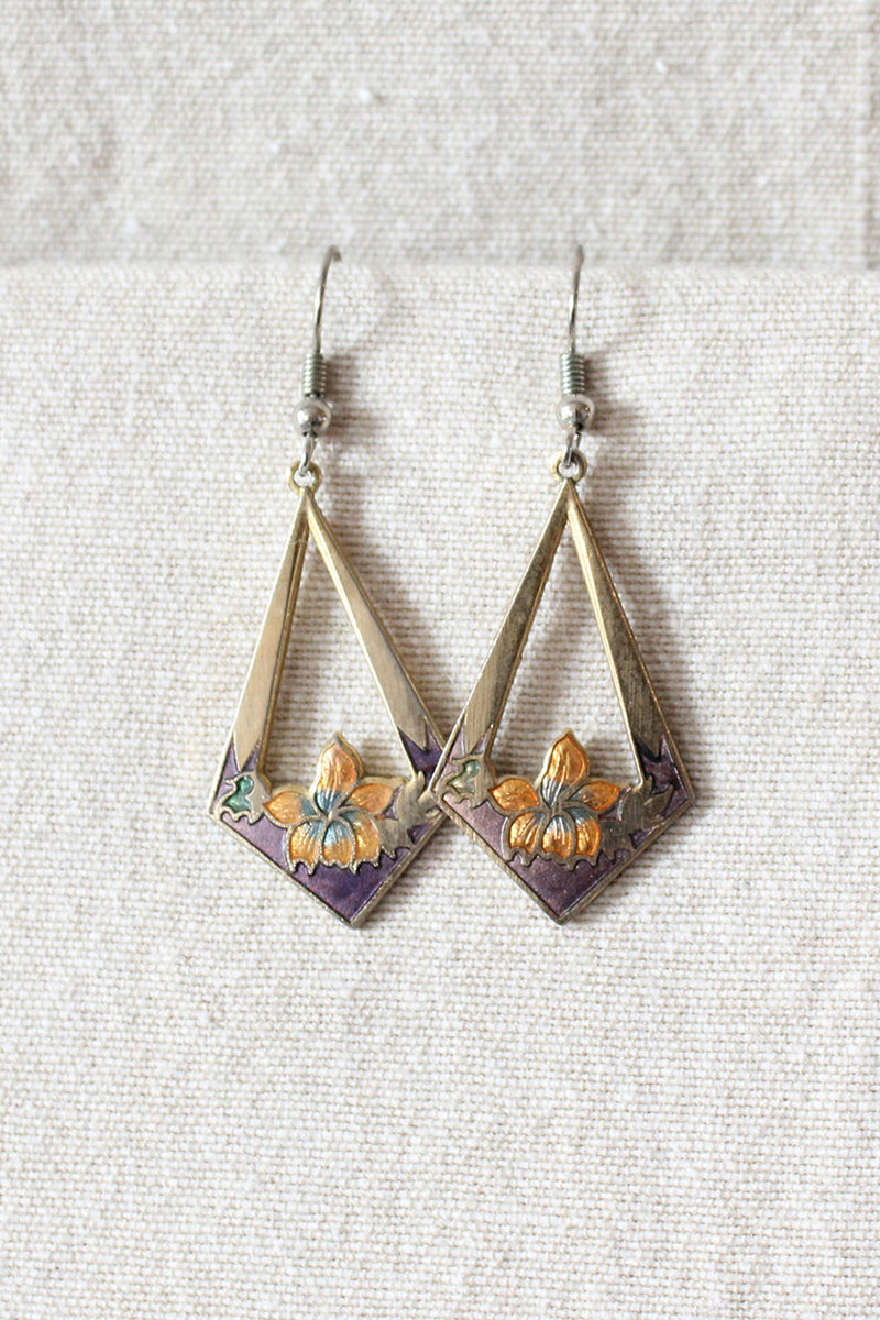 Marigold Enamel Earrings