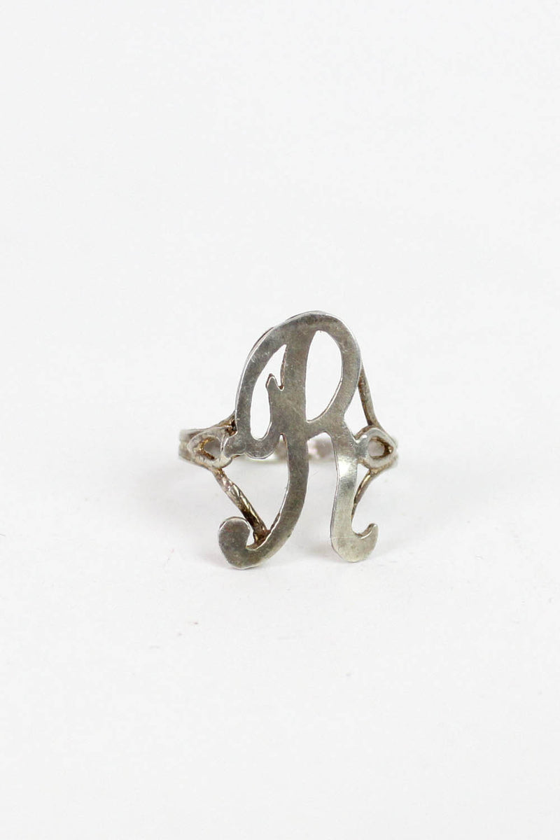 vintage monogram ring