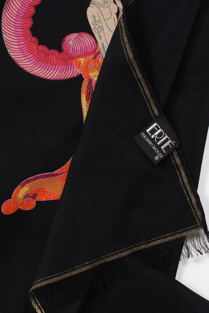 Art Deco Erte Silk Scarf