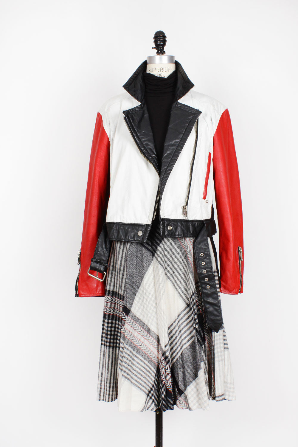 Colorblock Moto Jacket M