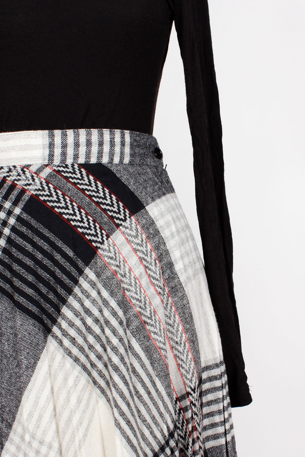 Composition Plaid Skirt S