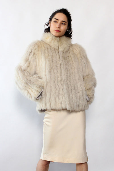 Saga Fox Fur Boxy Coat S/M – OMNIA