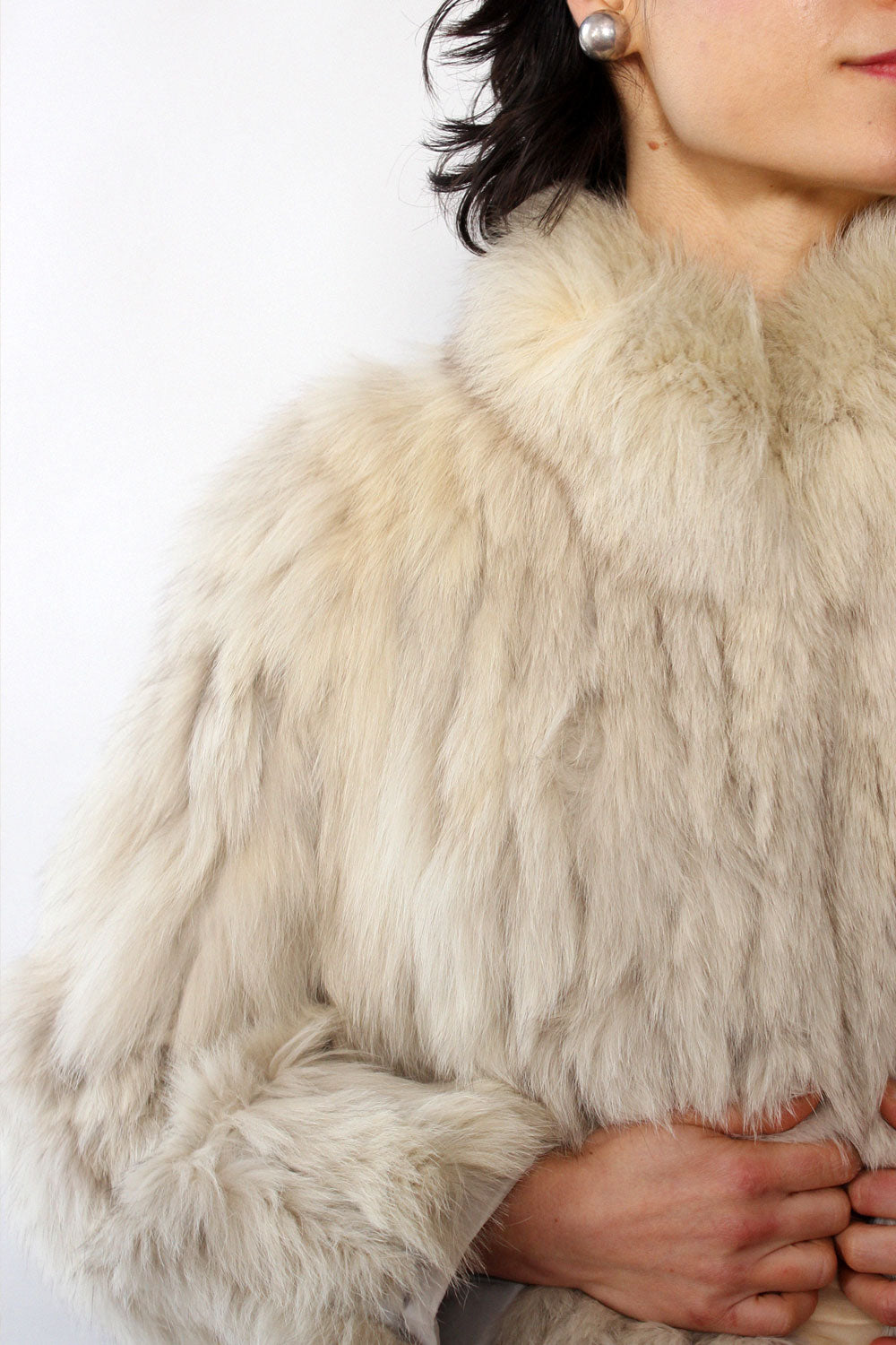 Saga Fox Fur Boxy Coat S/M