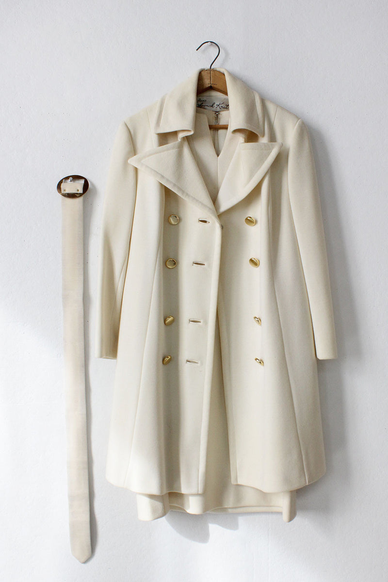 Lilli Ann Cream Dress & Jacket Set M