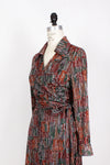 70s Triangle Static Wrap Dress M