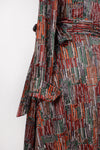 70s Triangle Static Wrap Dress M