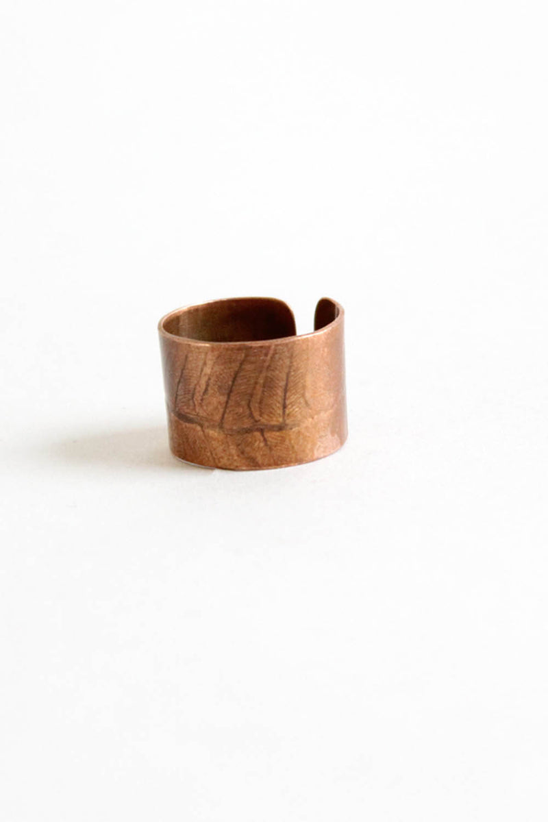 Copper Leaf Ring