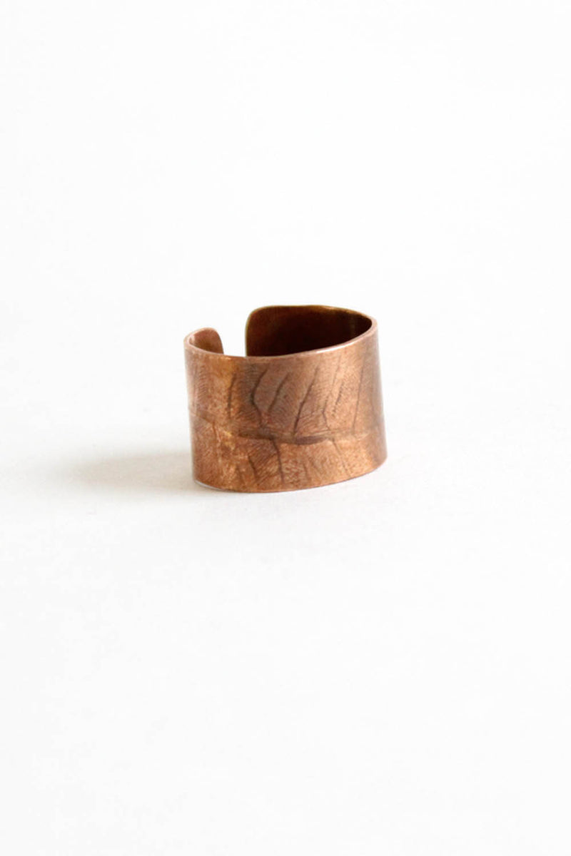 Copper Leaf Ring