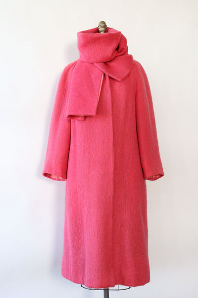 Pink hotsell mohair coat