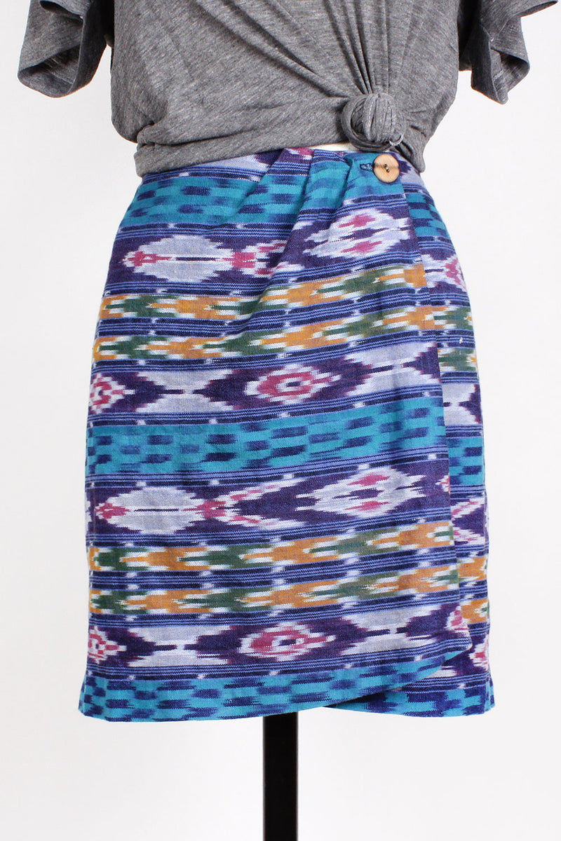 Ikat Mini Skirt L