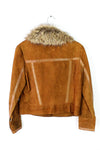 Deerskin Fur Collar Jacket XS