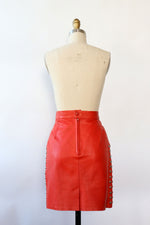 Gazzarri Studded Leather Skirt XS