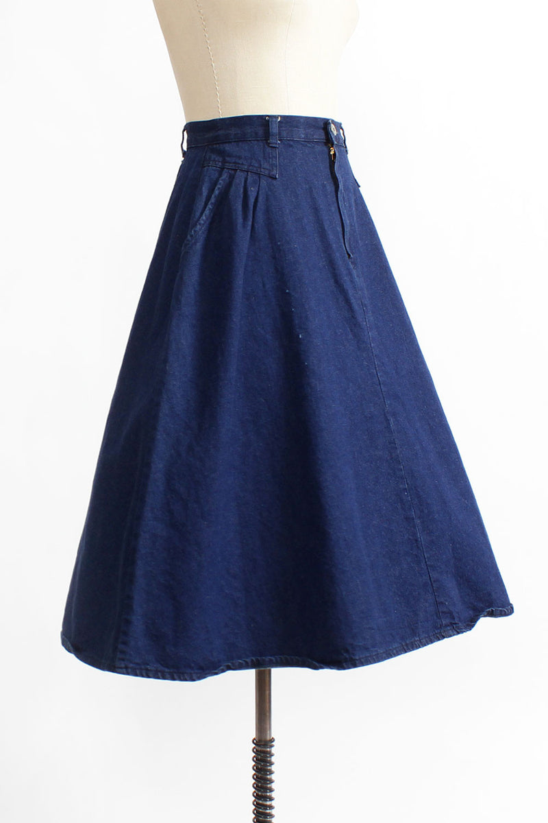 Midnight Legend Denim Skirt S