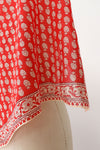 Canary Red Block Print Kerchief