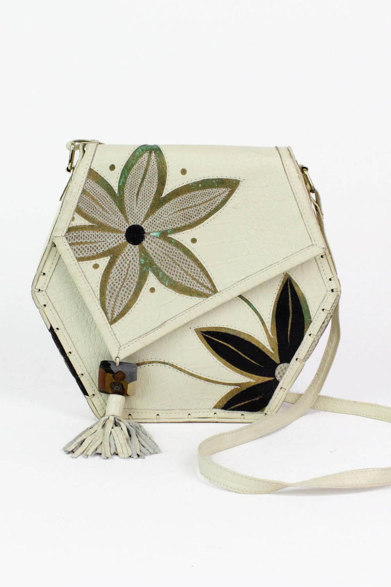 Mille Fiori Metallic Floral Boxy Crossbody Bag