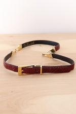 Crocodile Hook Skinny Belt