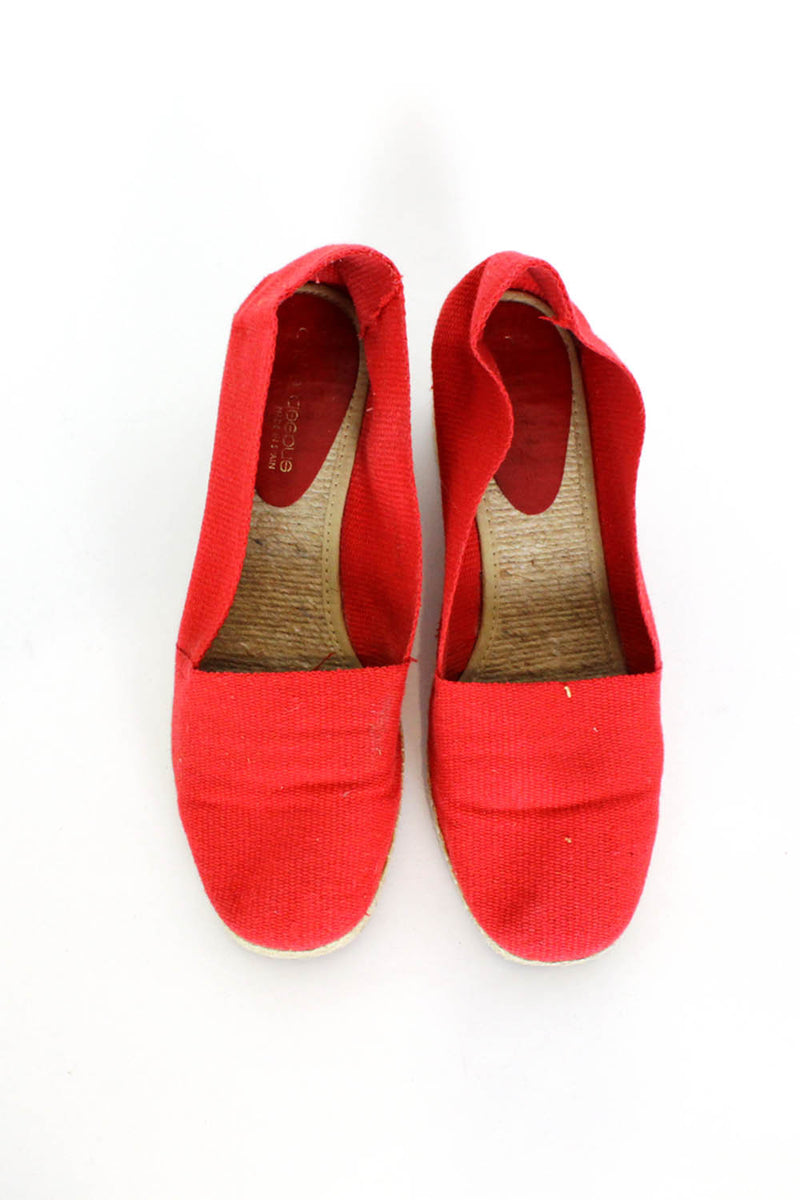 Andre Assous Canvas Wedges 7.5