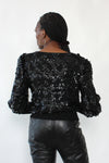 Nannell Sequin Drama Sweater M