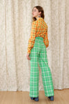 Clover Green Plaid Bells L