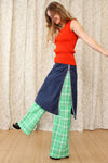 Clover Green Plaid Bells L