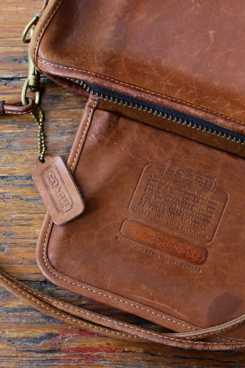 Vintage Coach Bag // Classic Shoulder Bag British Tan NYC //