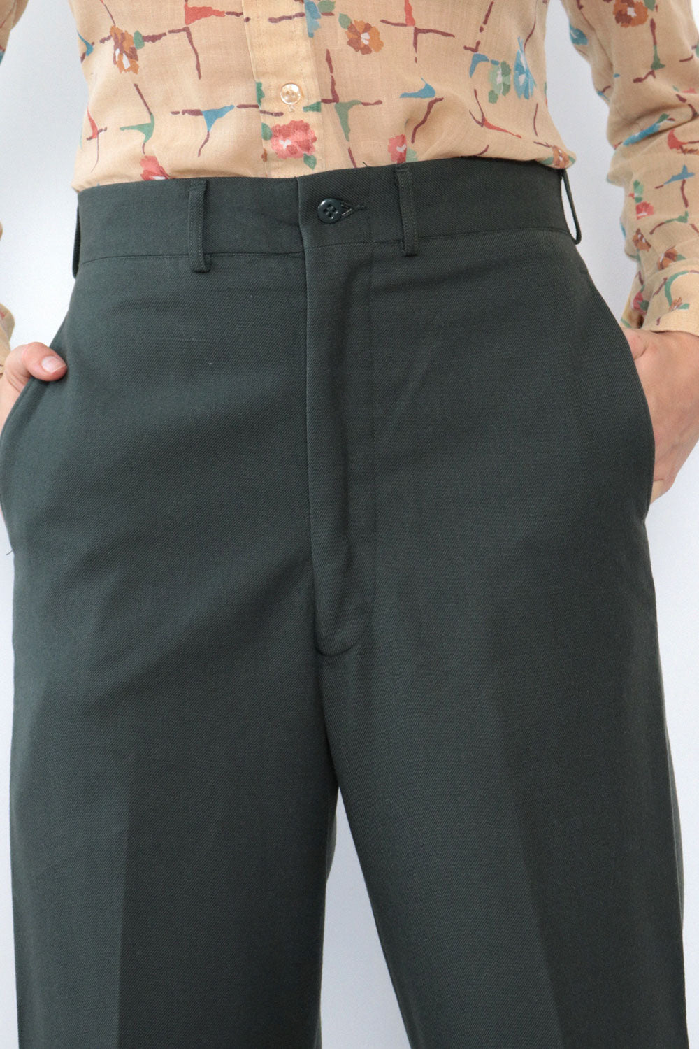 Flat Front Workwear Pants M