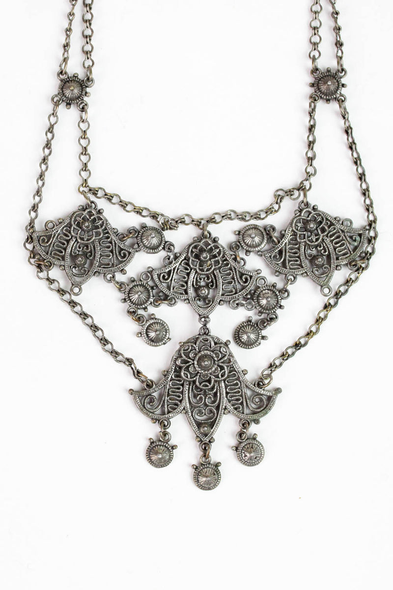 filigree statement necklace