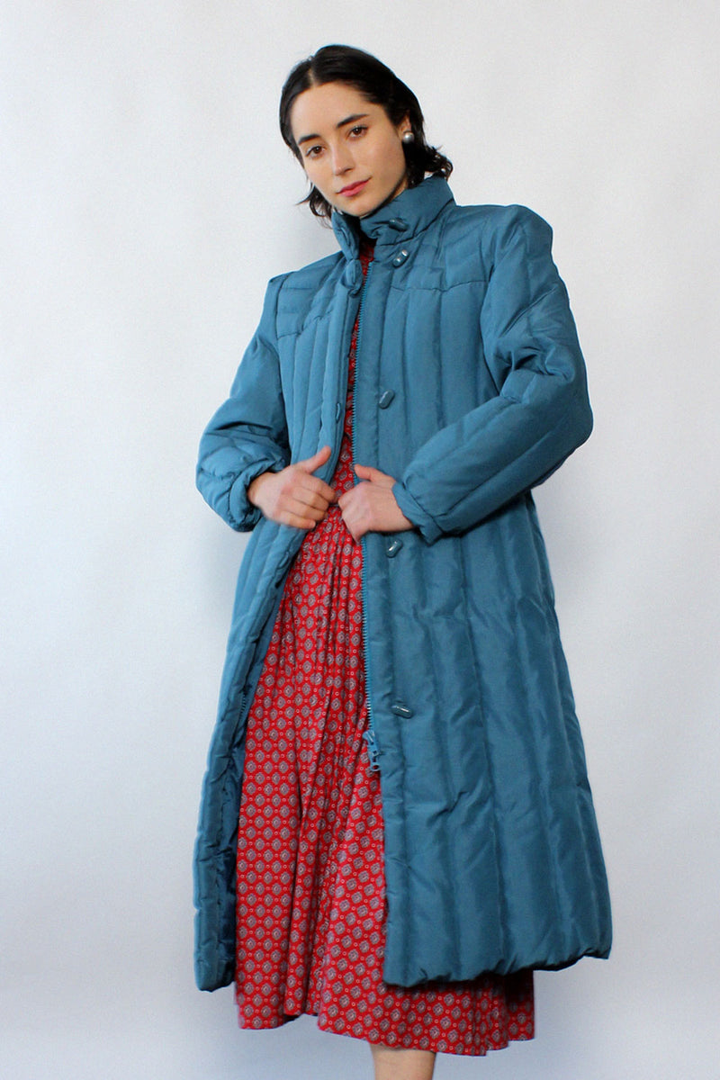 Sky Blue Bibi Puffer Coat S/M