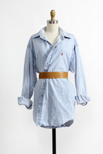 Distressed Chambray Buttondown