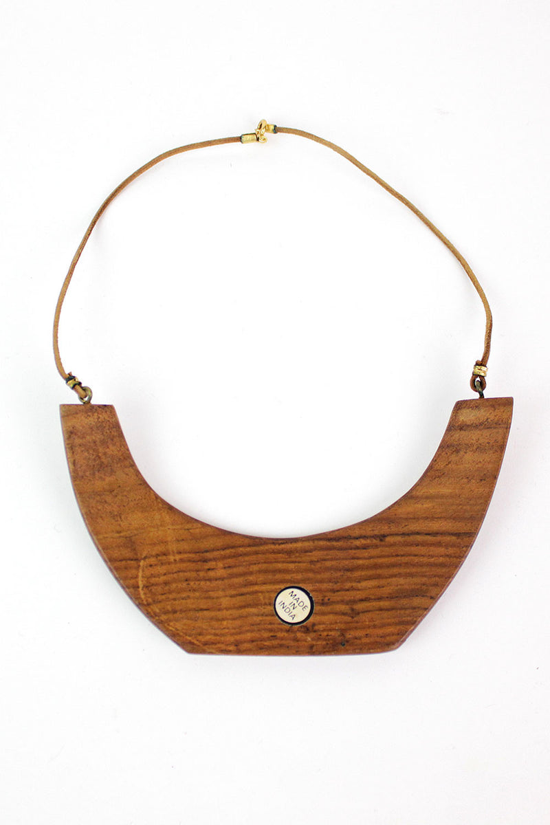 Wooden Bib Necklace