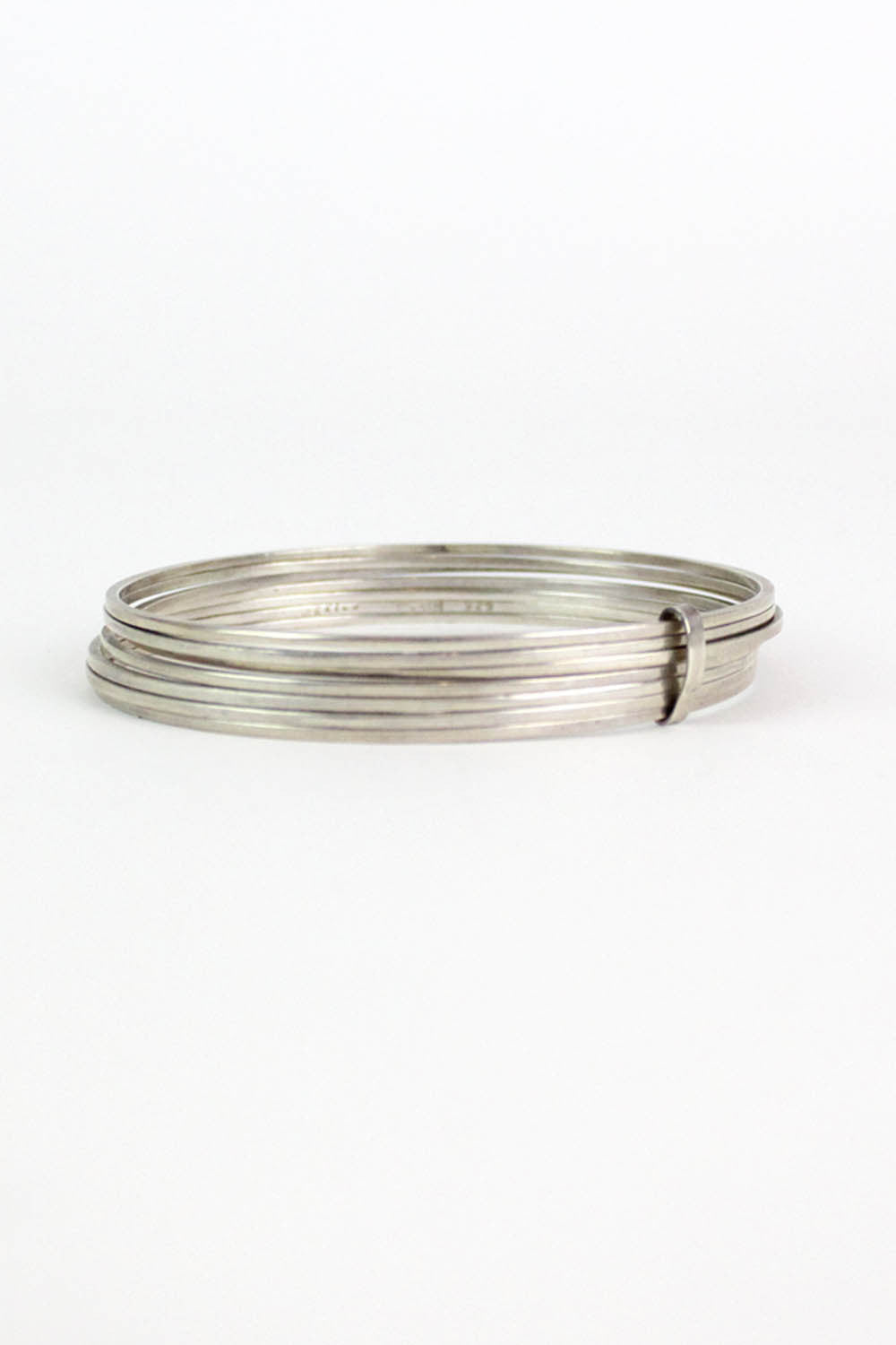 Sterling Bangle Lucky No. Seven