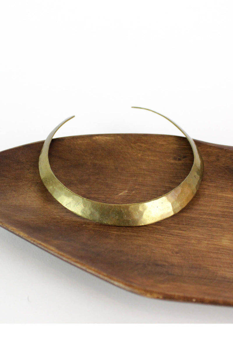 Hammered Brass Choker