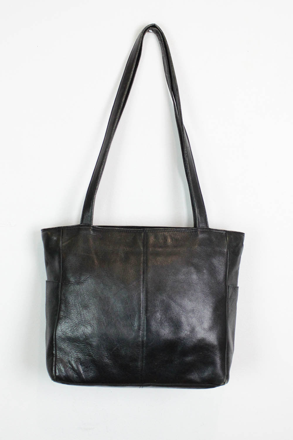 Basic Black Leather Tote