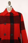 St. Marys Wool Lumberjack Plaid Coat M