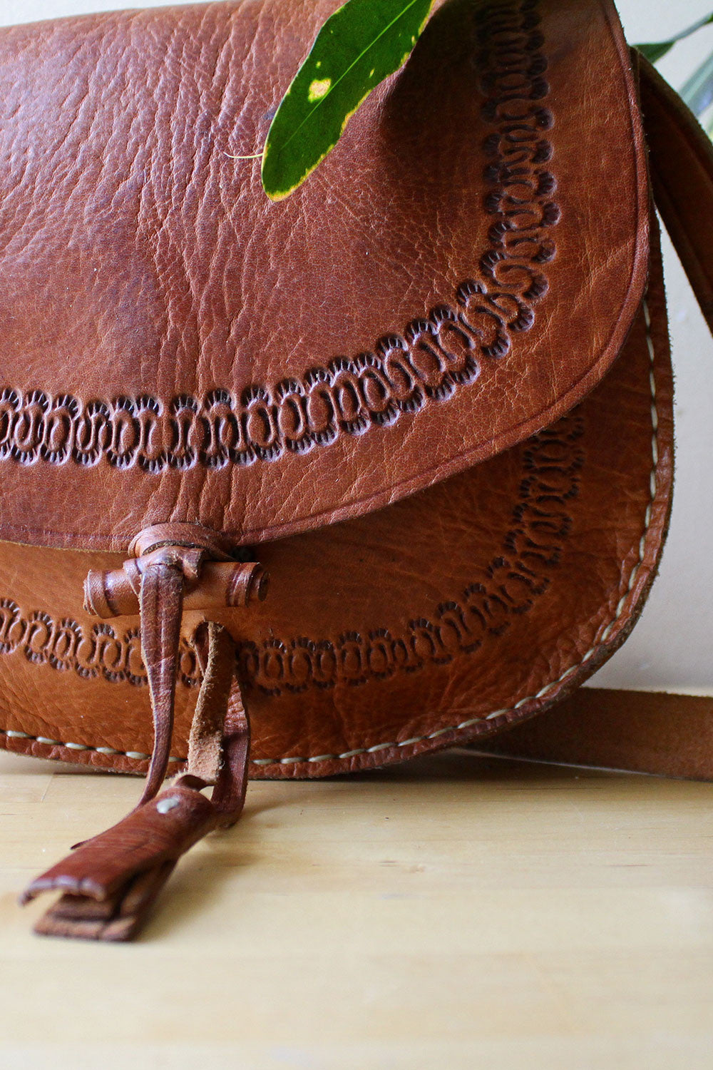 Tooled Toggle Bag