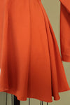 Burnt Orange Peplum Topper S/M