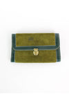 Moss Green Suede Wallet