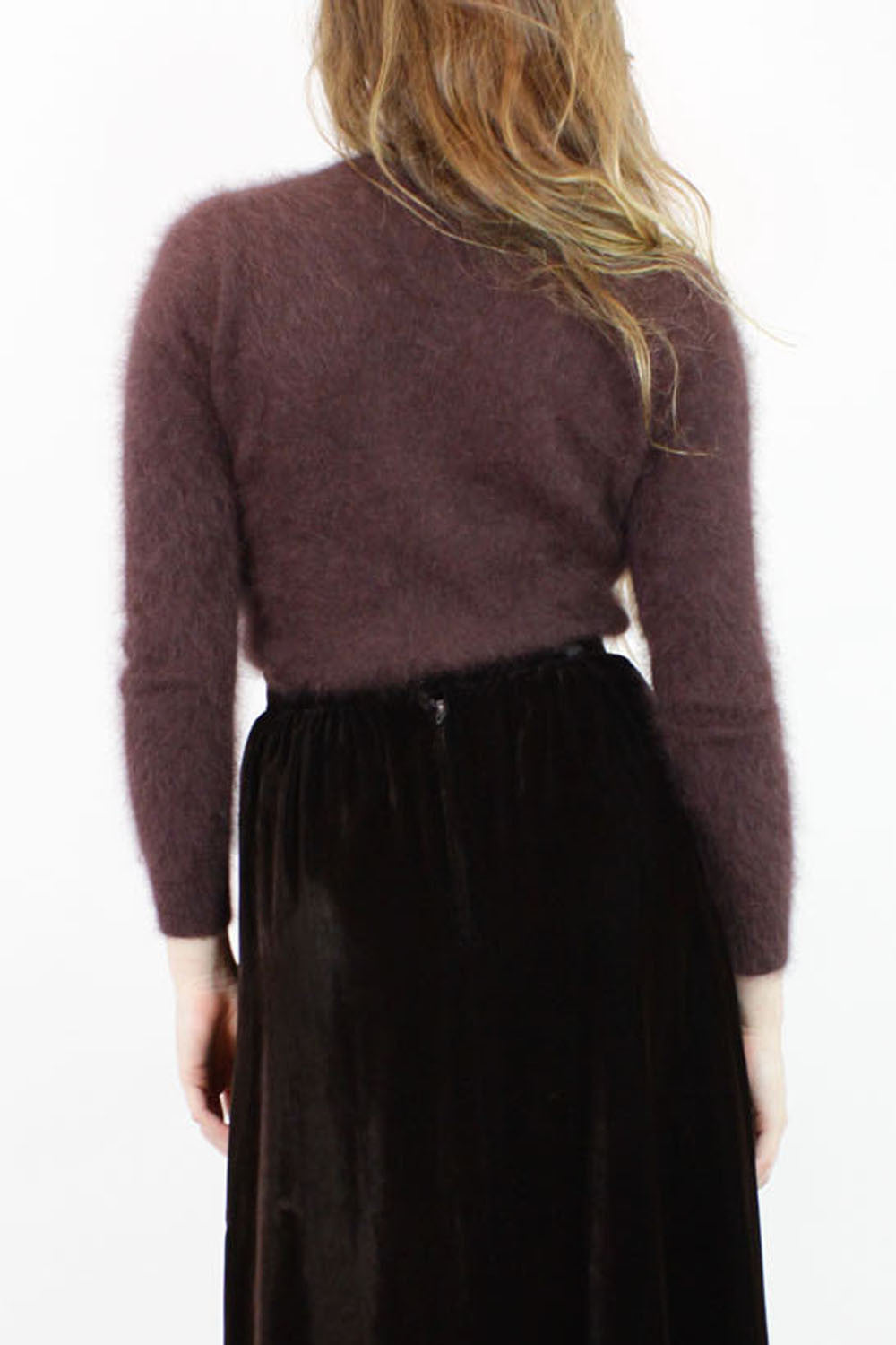 fuzzy brown sweater XS/S