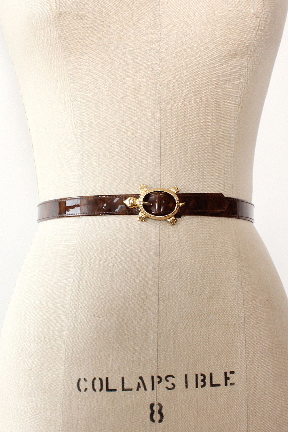 Tortoise Skinny Belt S/M