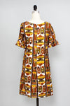 Midcentury Getaway Shift Dress S