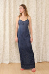 Inky Silk Beaded Maxi M