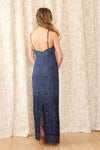 Inky Silk Beaded Maxi M