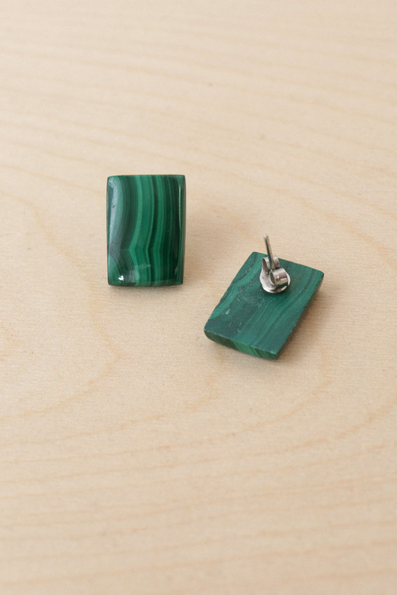 Malachite Style Studs