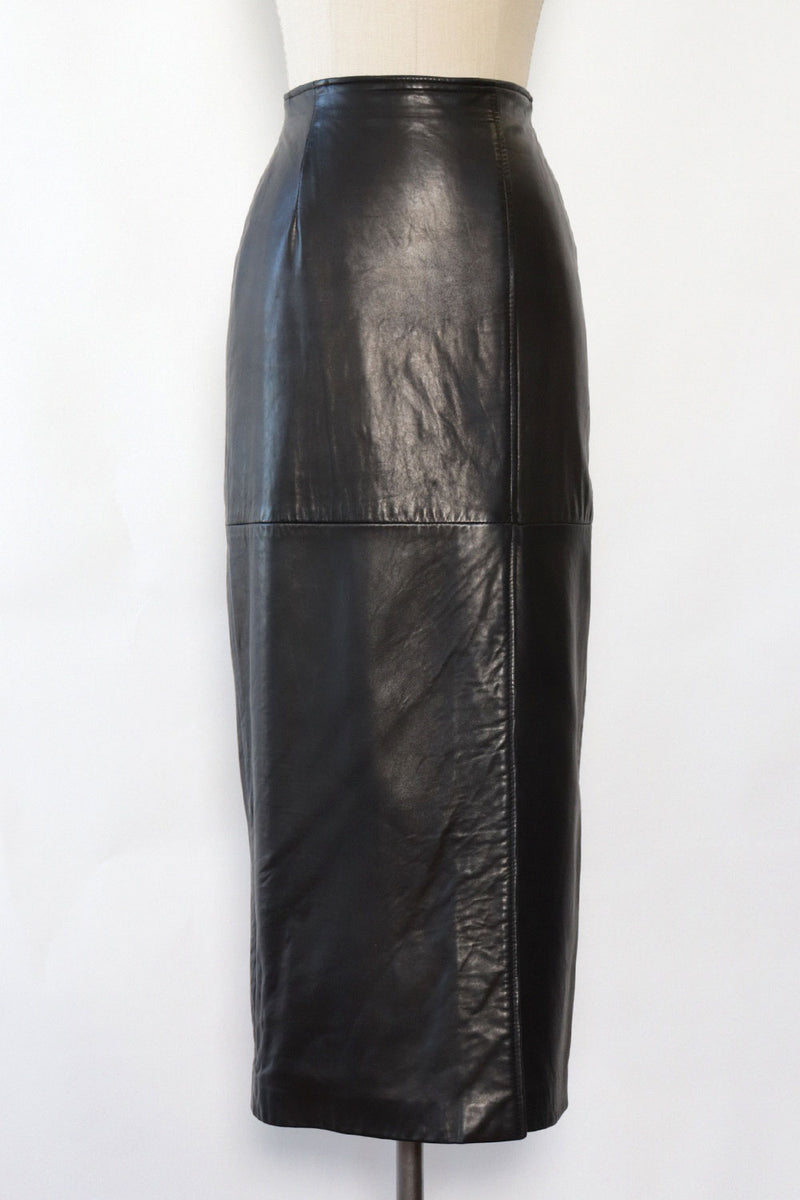 Buttery Leather Pencil Skirt S